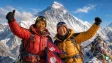 A majestic view of Mount Everest summit under a clear blue sky