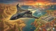 An artist's impression of the Kaal Bhairava AI-powered Unmanned Combat Aerial Vehicle (UCAV)