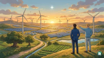 Renewable energy infrastructure symbolizing the North Star platform