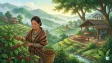 A scenic coffee plantation in the hills of Nagaland