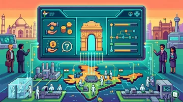 The India Semiconductor Mission logo and digital portal interface