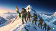 ITBP and BSF all-women mountaineering teams on Mount Everest