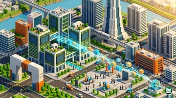 Representation of GIFT City financial hub in Gujarat