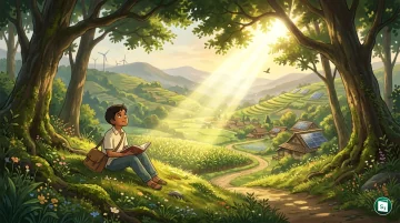 A symbolic representation of light science and sustainable technology for International Day of Light 2026