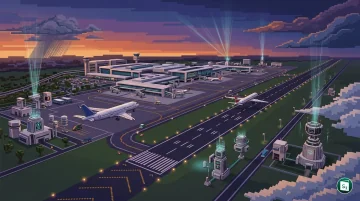 India's first SkyCast aviation weather monitoring system at IGI Airport.