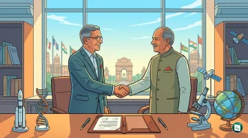 Representatives of CSIR-NIScPR and RIS exchanging the MoU in New Delhi