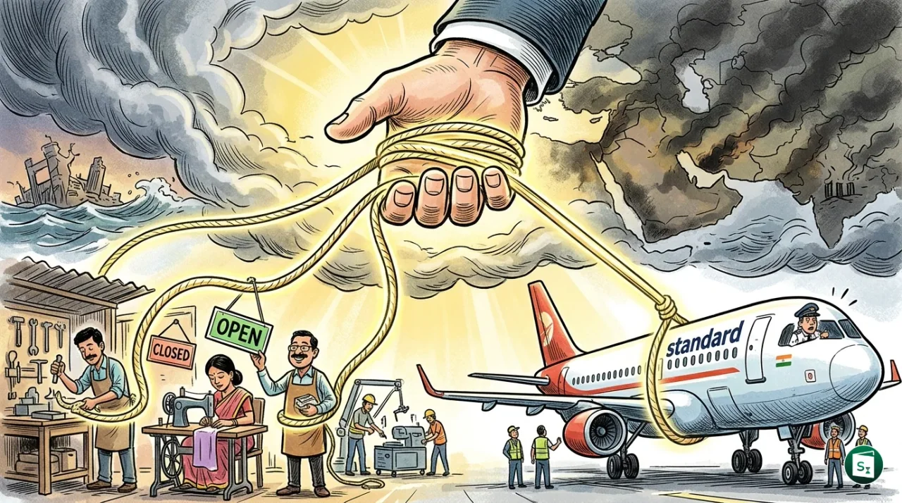 A visual representation of financial support and credit guarantee for MSMEs and the aviation industry.