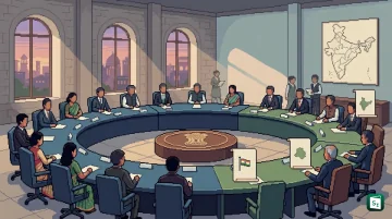 President of India and Inter-State Council meeting representing Centre State coordination under Article 263