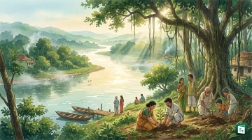 Wide river flowing through green valley symbolising World Rivers Day 2026 celebration