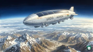 DRDO High Altitude Platform in stratospheric flight and paratrooper jump trial at Nyoma in Ladakh