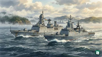 INS Sahyadri at Vladivostok for Exercise INDRA 2026 with Russian Pacific Fleet in Sea of Japan