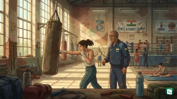 Indian boxers training in a national camp supported by the new boxing development partnership