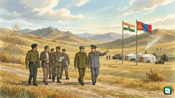 Indian and Mongolian officials at the 14th India-Mongolia Joint Working Group meeting in Ulaanbaatar