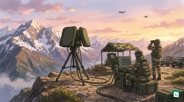 Improved Low Level Light Weight Radar (LLLR-I) system developed by DRDO and produced by Bharat Electronics for the Indian Army