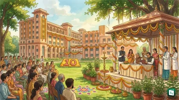 All India Institute of Ayurveda campus in New Delhi during its 10th Foundation Day celebrations