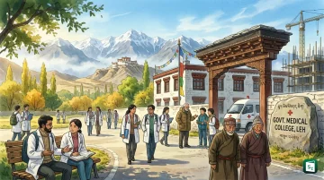 Proposed site of the first Government Medical College in Ladakh at Stipuk Pharka in Leh