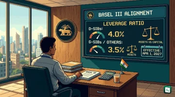 RBI headquarters in Mumbai representing revised leverage ratio framework for commercial banks