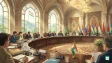 Heads of delegations at the 25th SCO Council of Heads of Government meeting in Dushanbe
