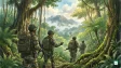 Indian and Indonesian special forces troops during Exercise Garuda Shakti joint jungle training