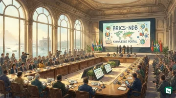 RBI Governor Sanjay Malhotra and BRICS finance ministers at the 2nd FMCBG meeting in Mumbai
