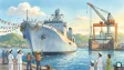 INS Surya fleet support ship launch at Hindustan Shipyard Limited Visakhapatnam