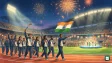 Indian contingent celebrating 85 medals at Aichi-Nagoya 2026 Asian Games closing ceremony