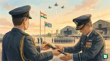 Air Marshal Ashutosh Dixit in Indian Air Force uniform ahead of taking charge as 29th Chief of Air Staff