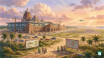 Proposed site of Shree Jagannath International Airport near Sipasarubali in Puri, Odisha