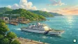 ICGS Ajit fast patrol vessel built by Goa Shipyard Limited for the Indian Coast Guard at sea