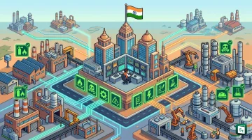 Industrial plant with AI based safety monitoring representing Agni Kawach platform