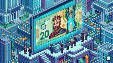 New vertical Canadian 20 dollar polymer banknote featuring portrait of King Charles III