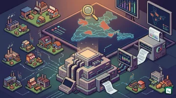 Small shops and workshops representing India’s unincorporated sector mapped across districts