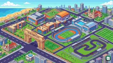 Concept view of proposed TN Olympic City sports complex in Chennai with stadiums and training centres
