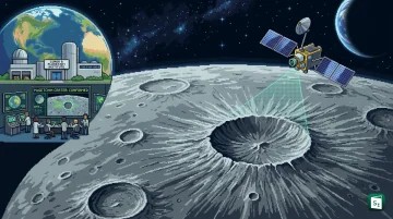 High resolution view of McGetchin crater on the Moon showing ejecta halo captured by NASA Lunar Reconnaissance Orbiter