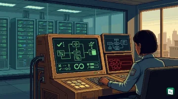 Conceptual illustration of TypeSafe AI’s Jev System One Model delivering typed decisions with calibrated probabilities for backend automation