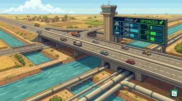 National Highway crossing over Narmada canal network in Gujarat representing NHAI SSNNL agreement