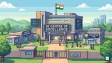Concept illustration of AI Centre of Excellence hub in Bhubaneswar for innovation and startups