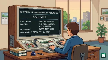 ICAI sustainability assurance standard SSA 5000 for BRSR reporting and ESG verification