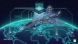Concept model of the GCAP Tempest sixth generation stealth fighter jet