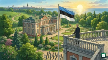President-elect Ülle Madise after being elected by the Estonian parliament Riigikogu