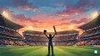 Smriti Mandhana celebrating after scoring century against Hong Kong at Dubai International Stadium during Women Asia Cup 2026